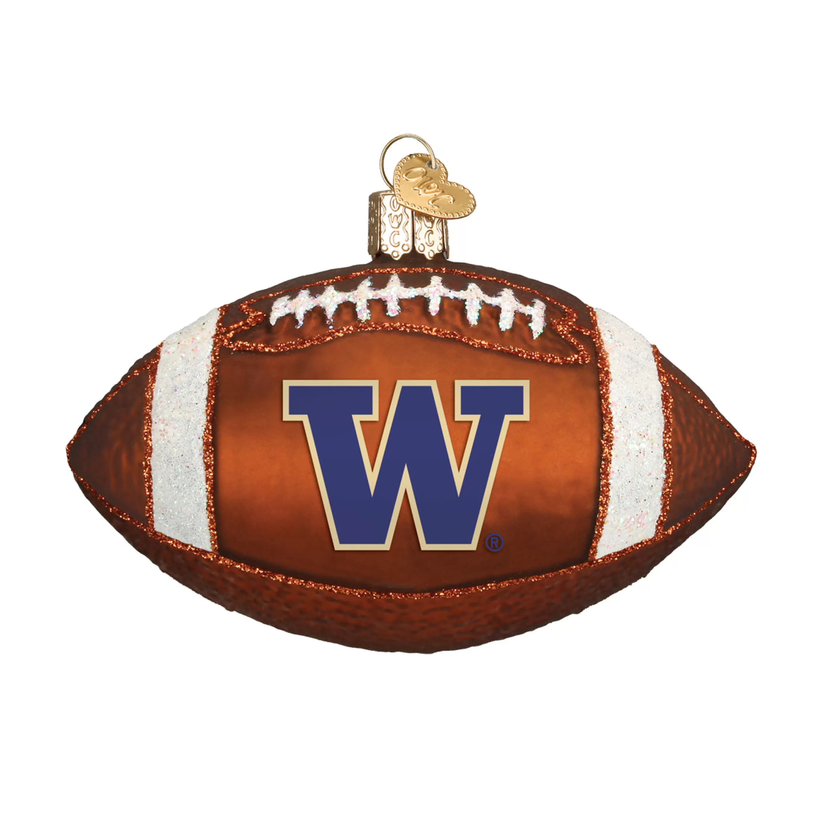 EAST WEST Washington Football Ornament