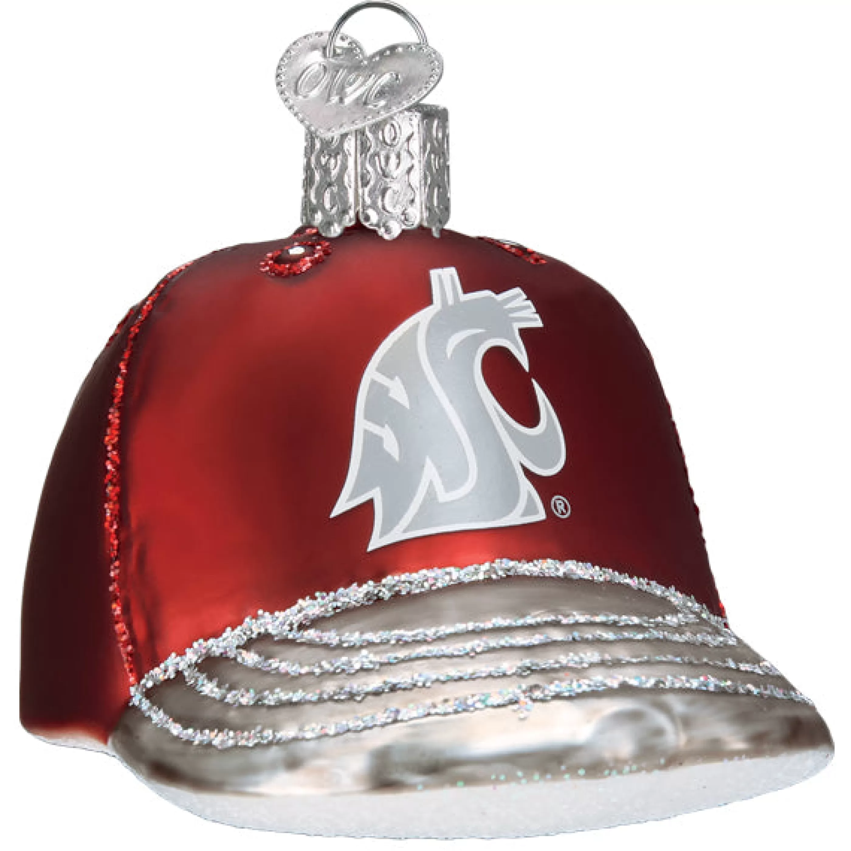 EAST WEST Washington State Baseball Cap Ornament