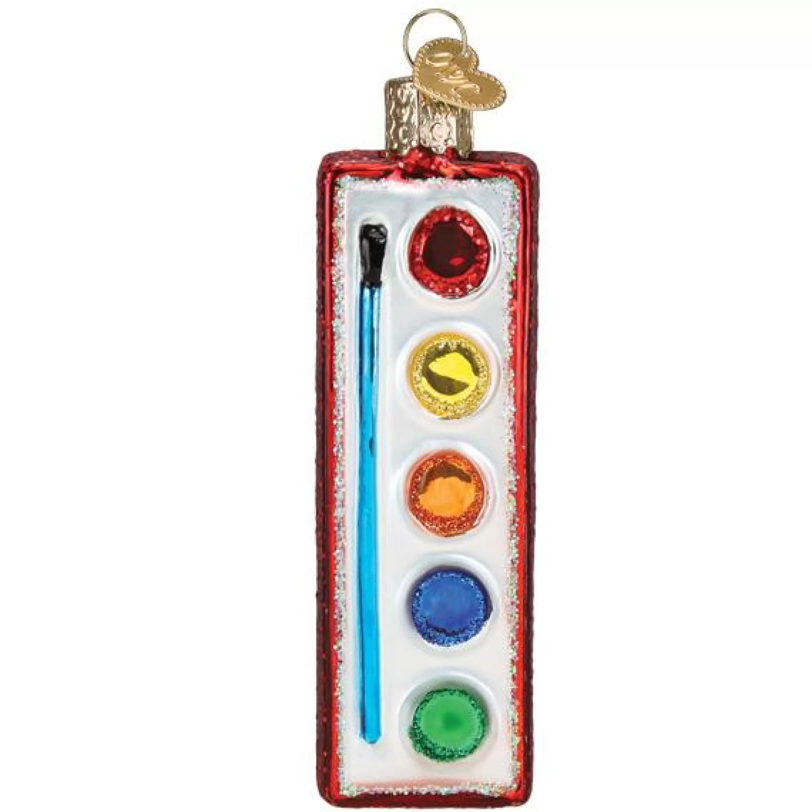 EAST WEST Watercolor Palette Ornament