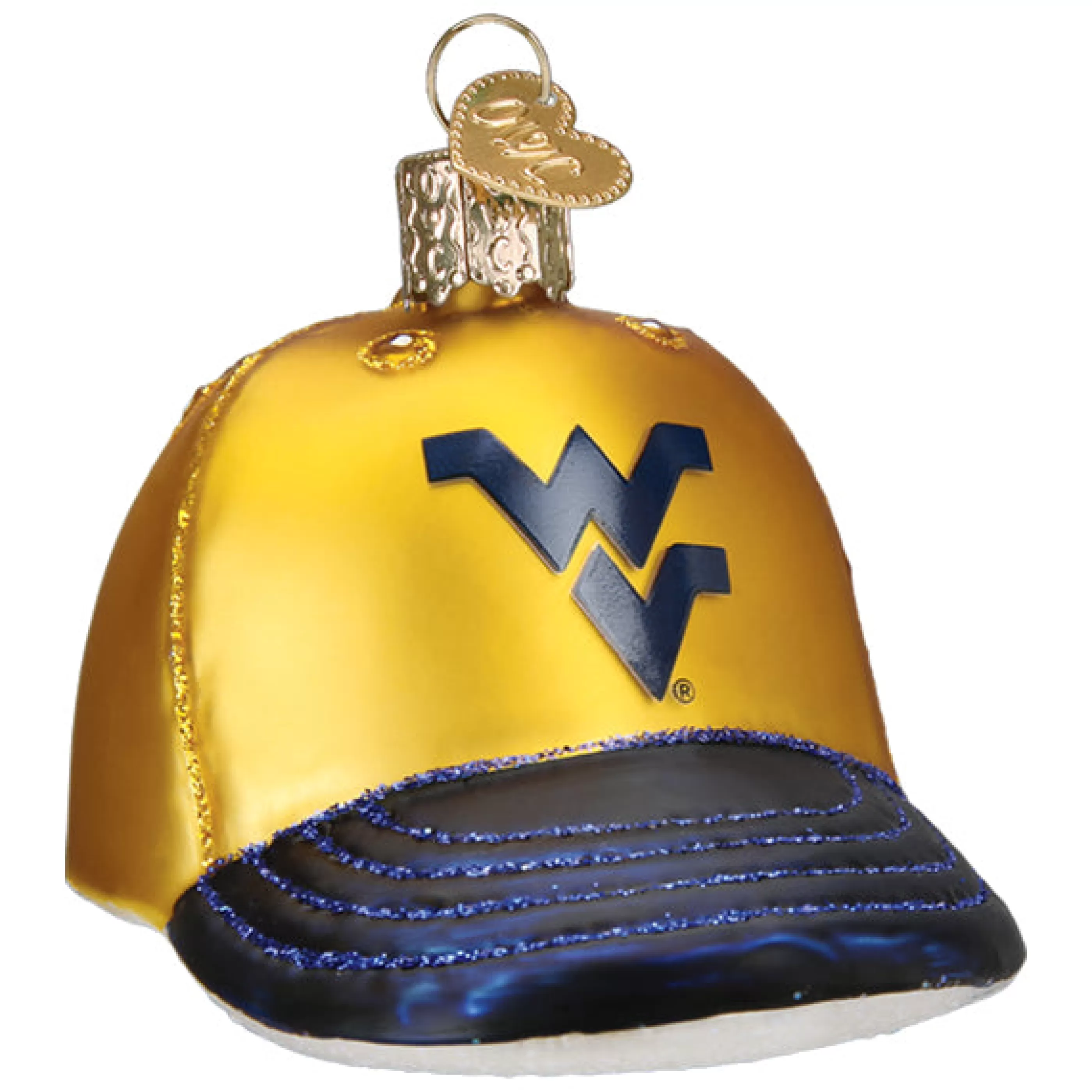 EAST WEST West Virginia Baseball Cap Ornament