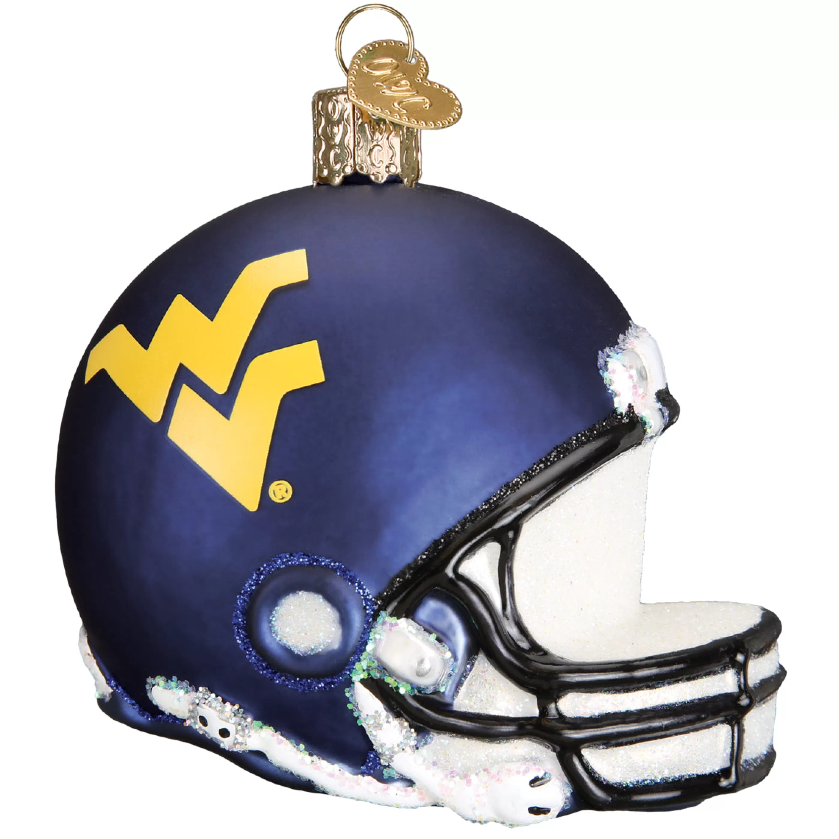 EAST WEST West Virginia Helmet Ornament