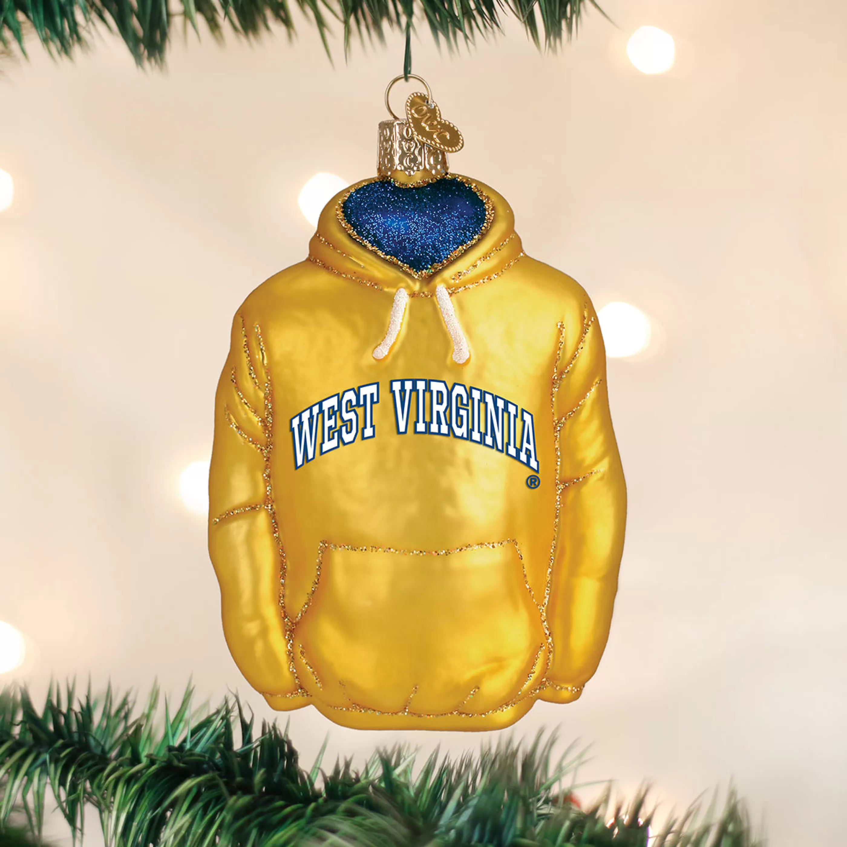 EAST WEST West Virginia Hoodie Ornament