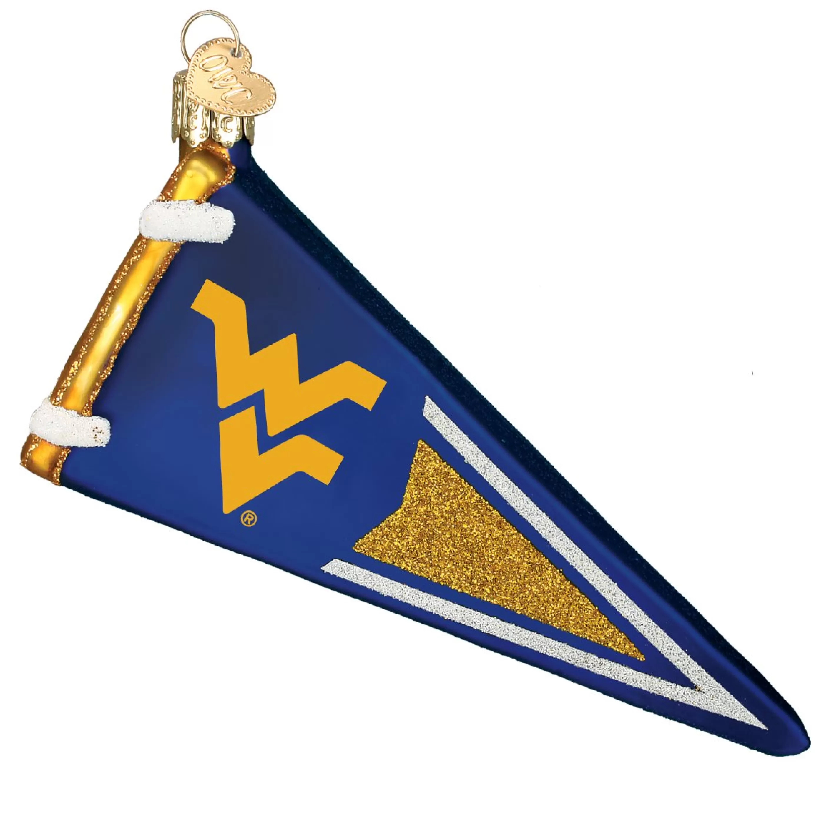 EAST WEST West Virginia Pennant Ornament