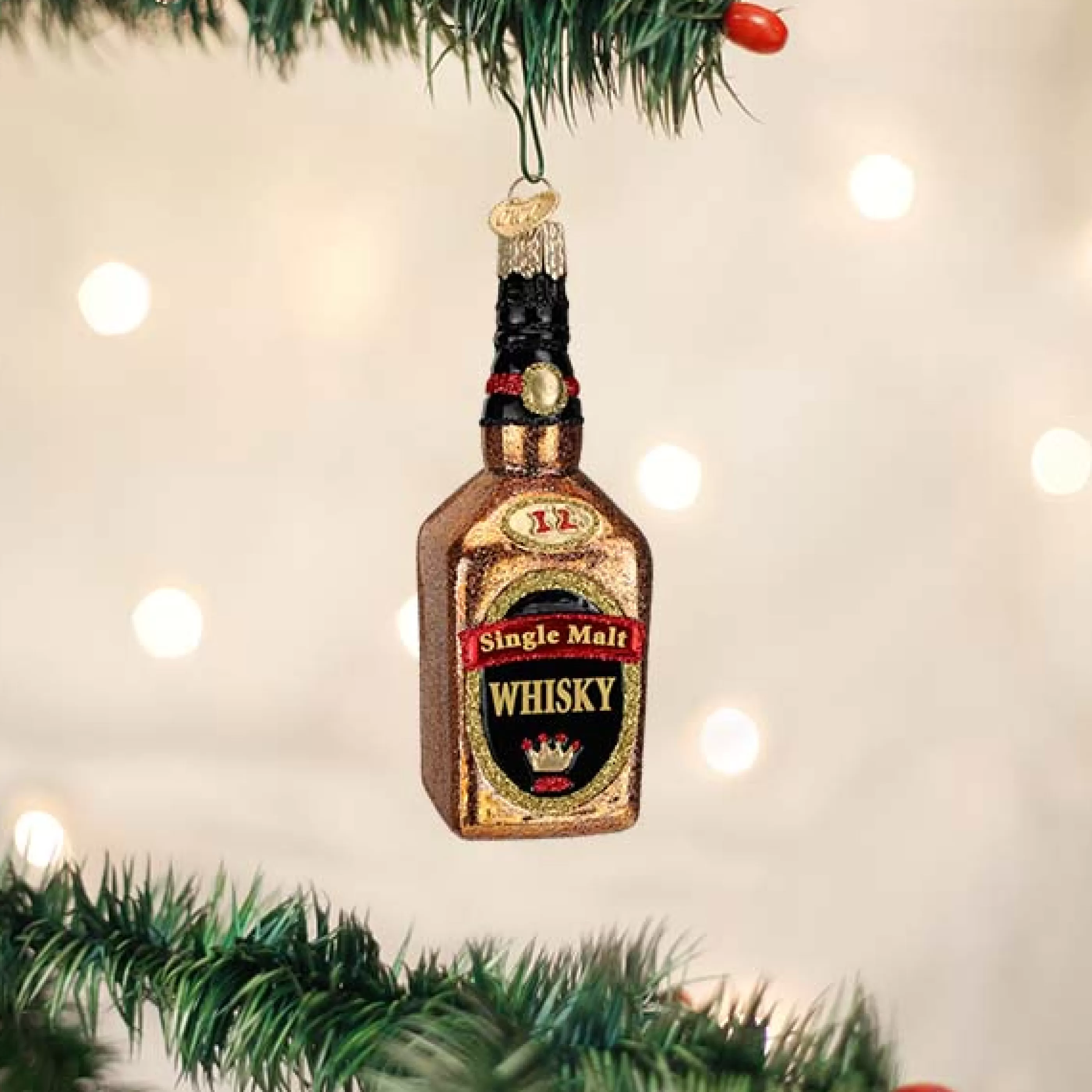 Kasa World Ltd Whisky Bottle Ornament