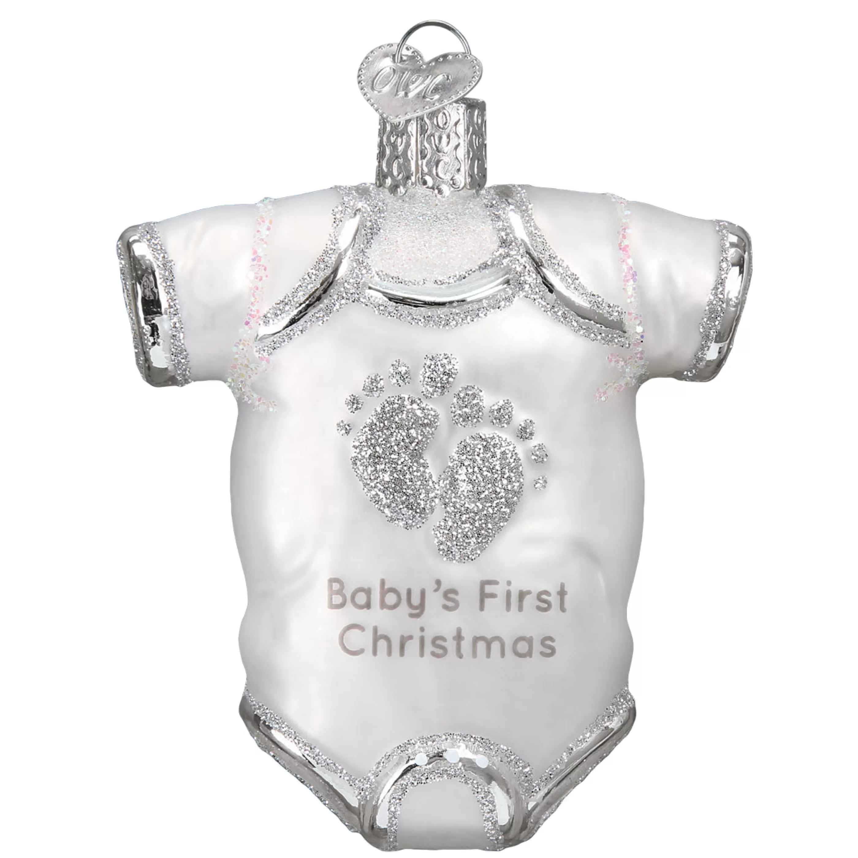 Kasa World Ltd White Baby Onesie Ornament