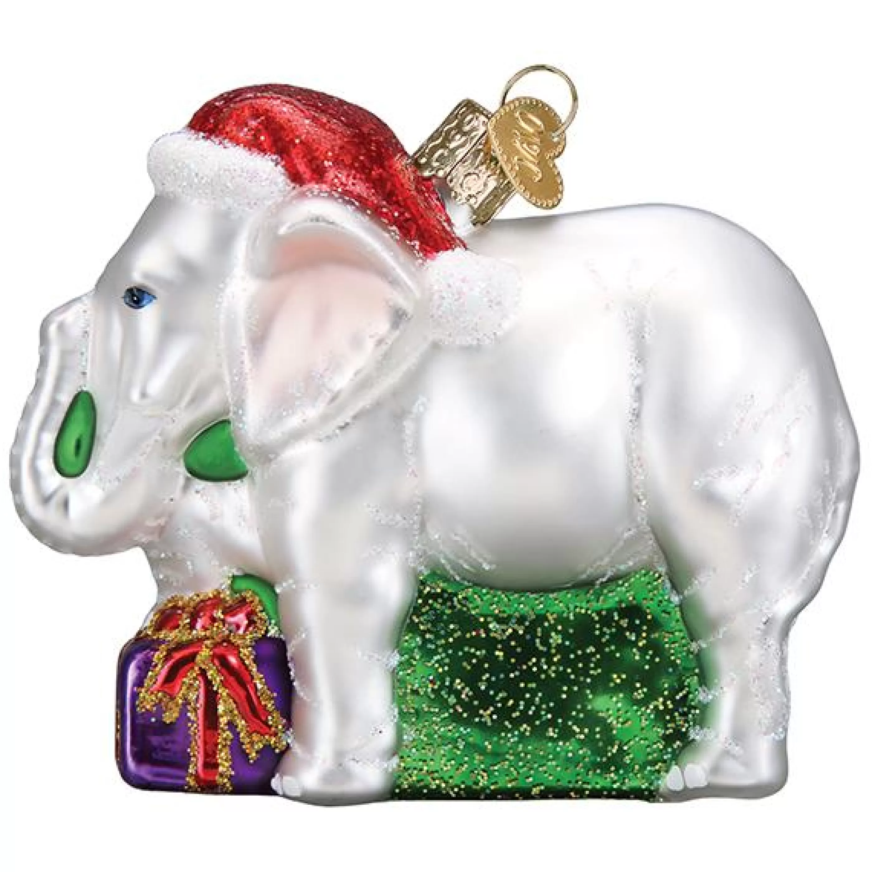 EAST WEST White Elephant Ornament