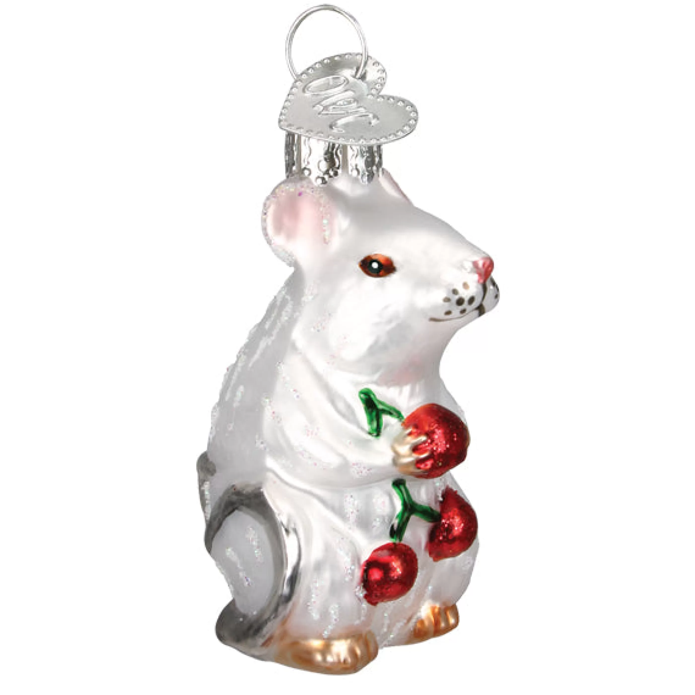 Kasa World Ltd White Mouse Ornament