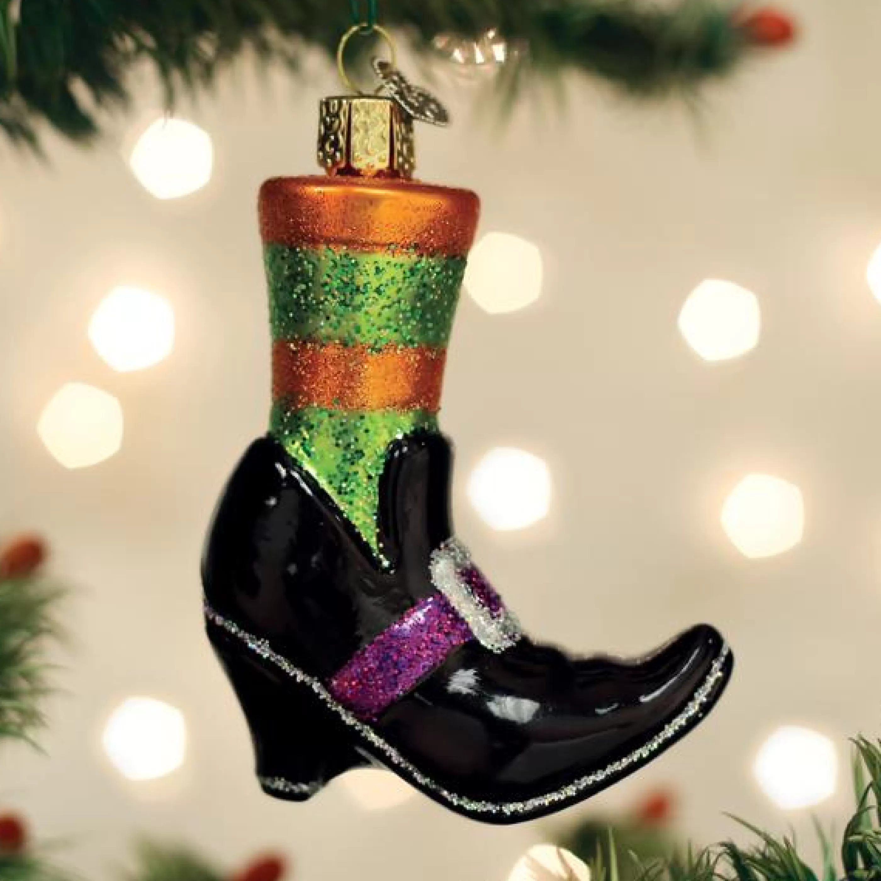 EAST WEST Witches Shoe Ornament