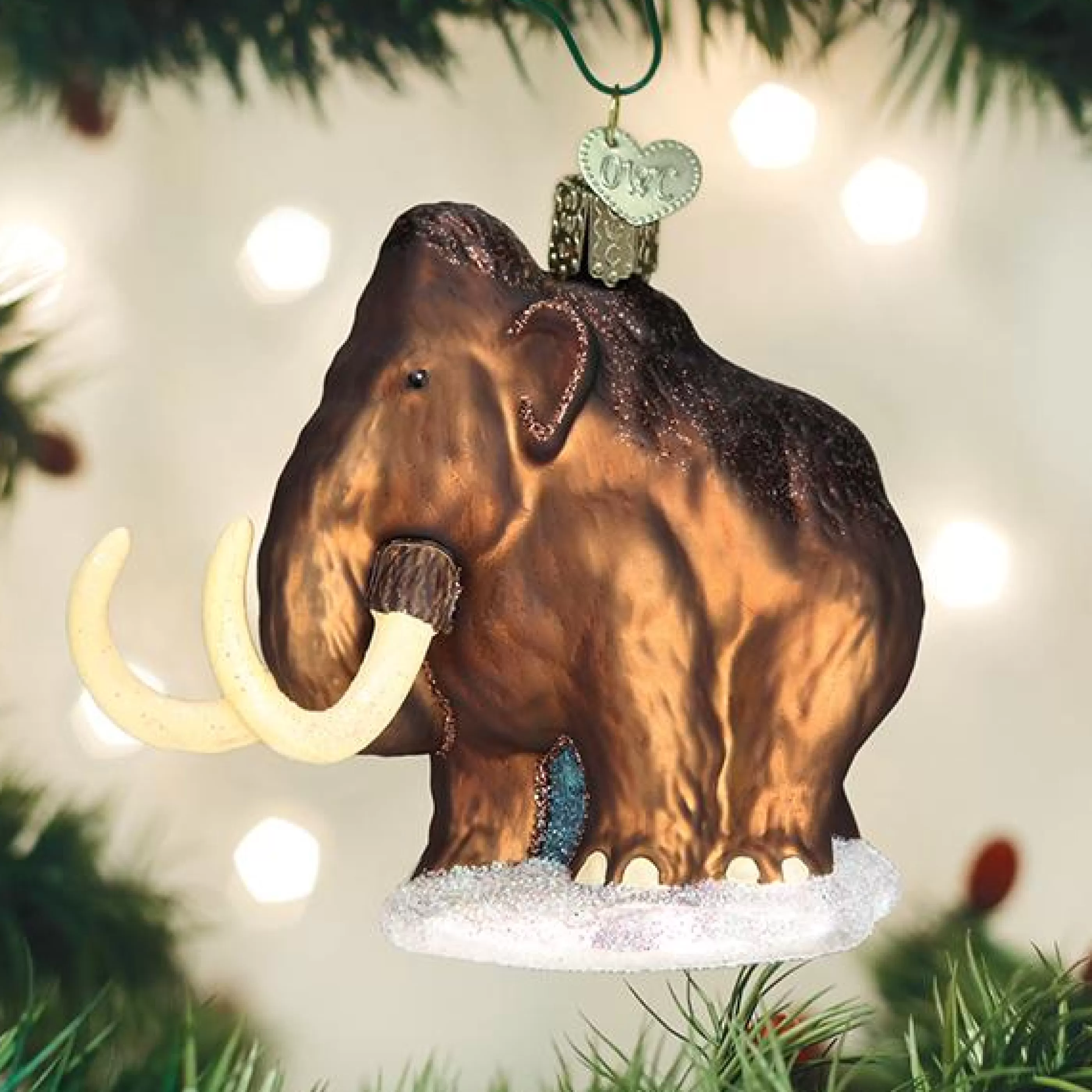 EAST WEST Woolly Mammoth Ornament