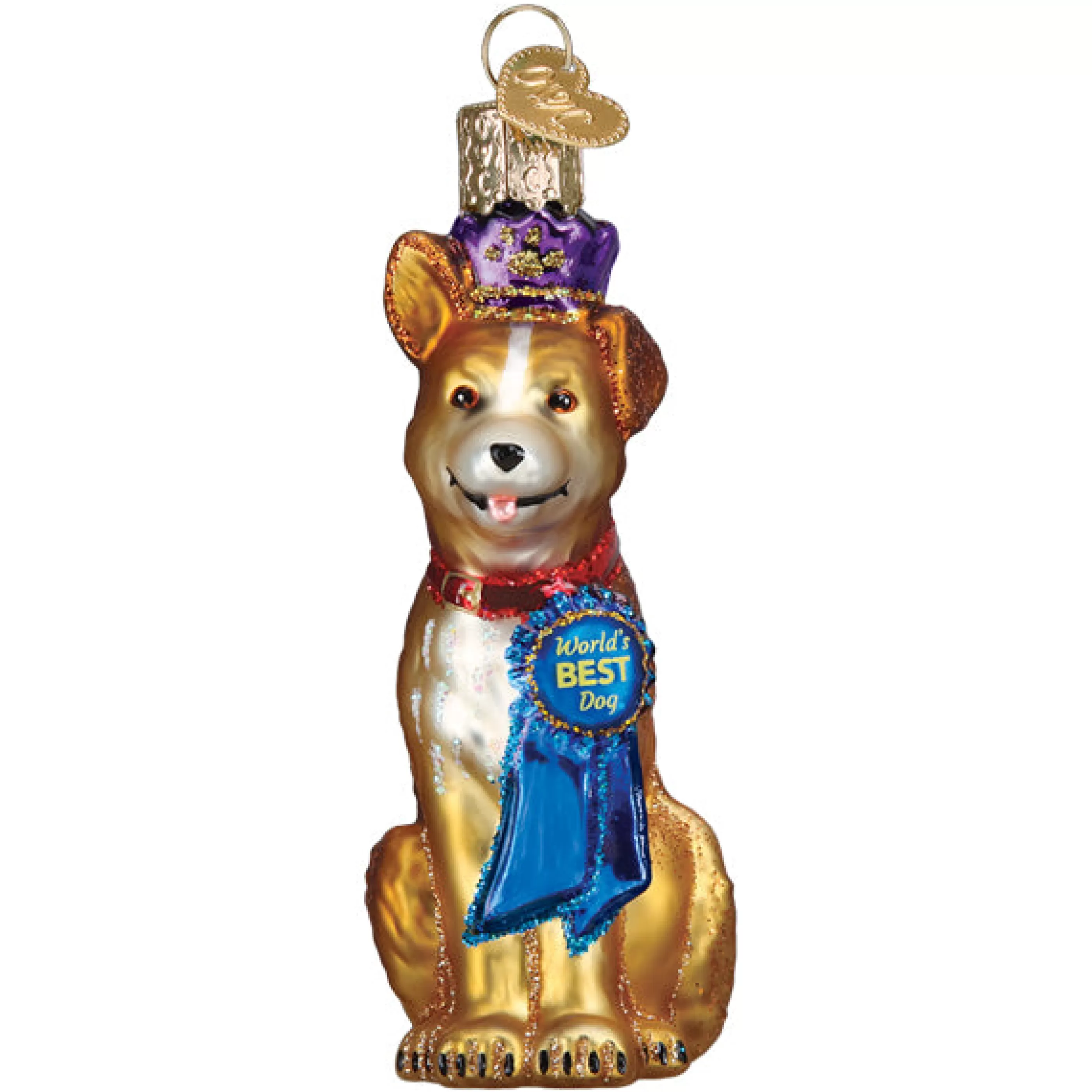 EAST WEST World's Best Dog Ornament