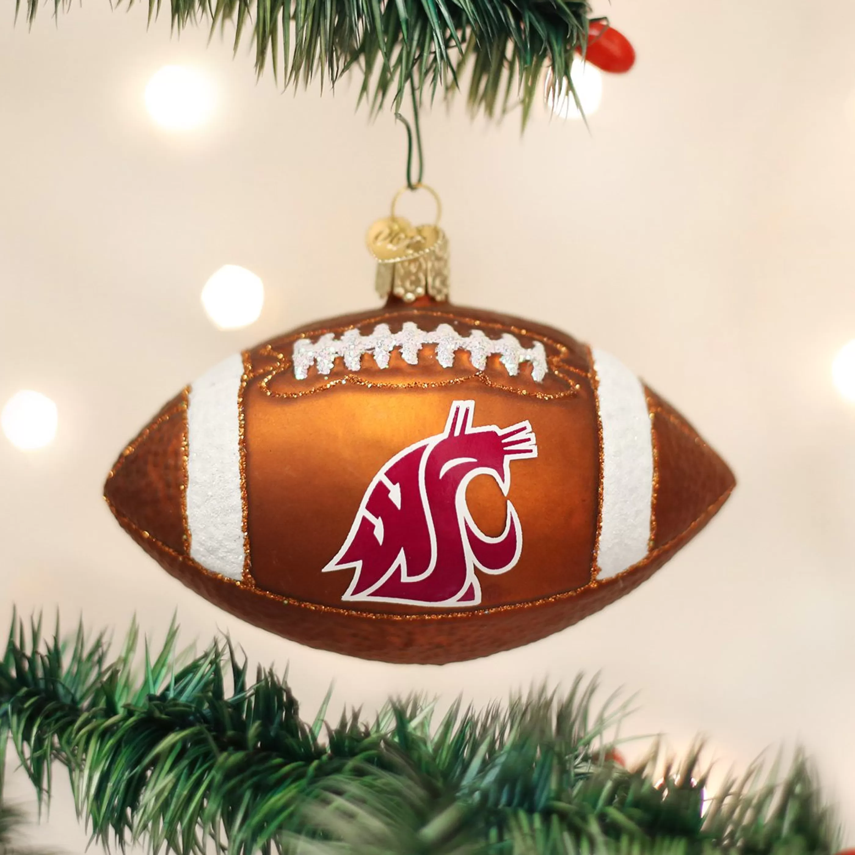 EAST WEST Wsu Football Ornament