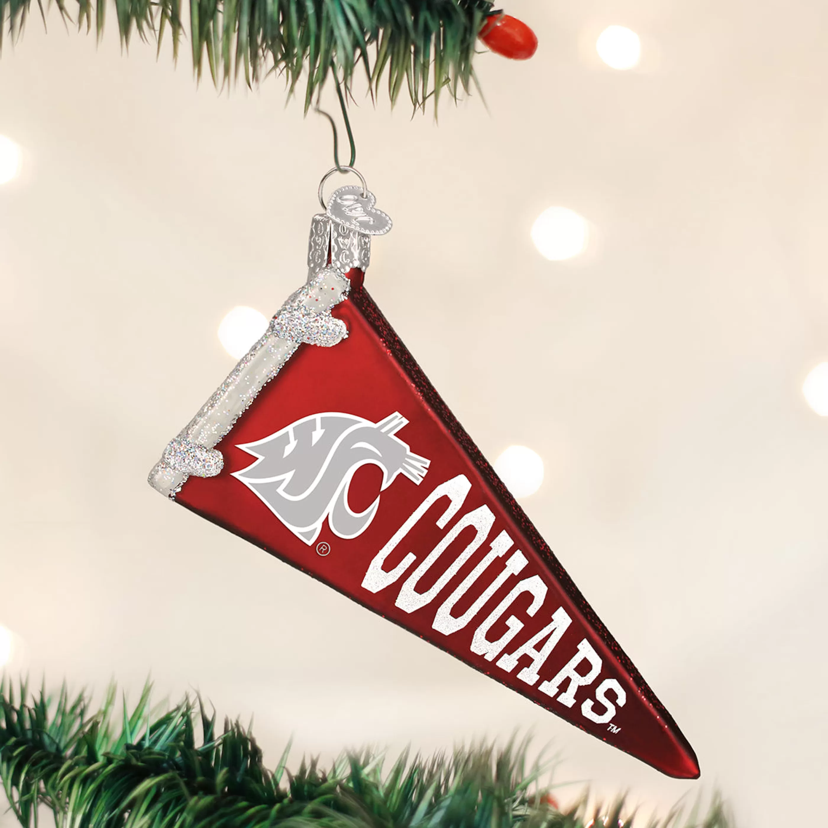 EAST WEST Wsu Pennant Ornament