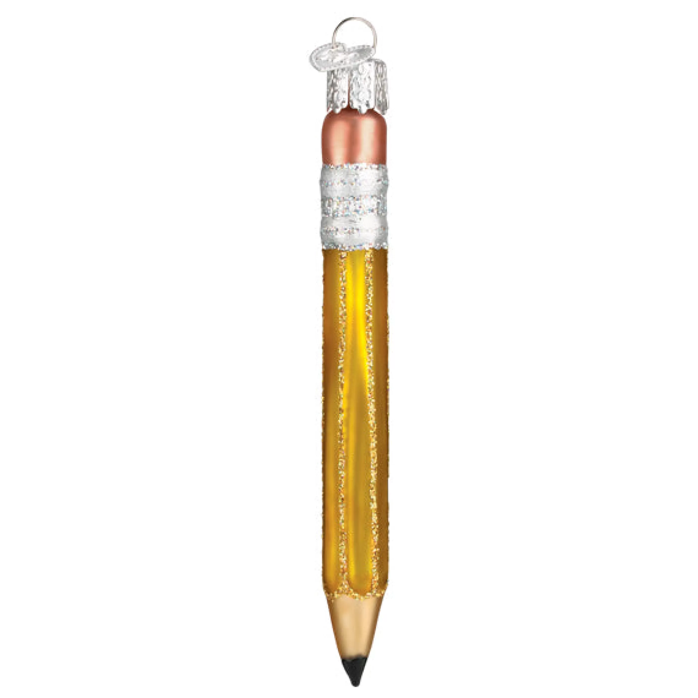 Kasa World Ltd Yellow Pencil Ornament