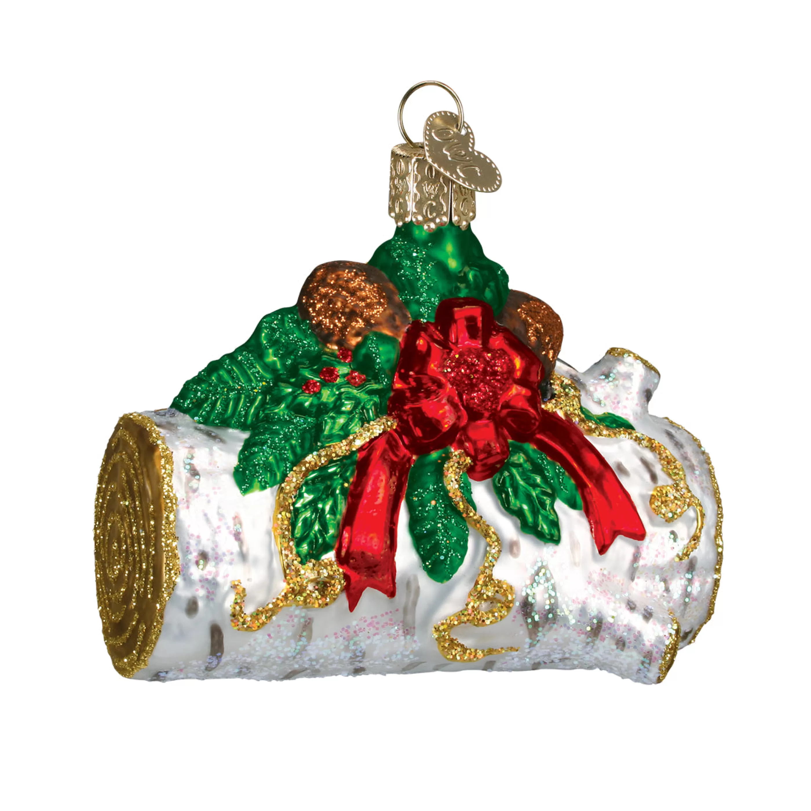 EAST WEST Yule Log Ornament